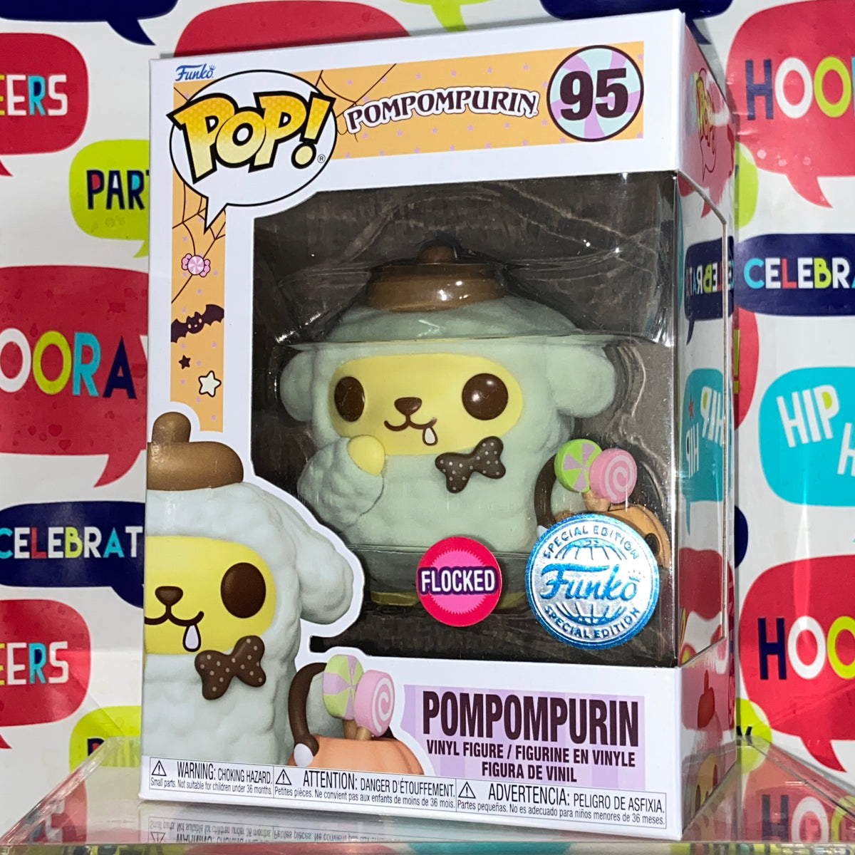 Sanrio - Pompompurin (Flocked) Funko Pop 95– Vancity Pops