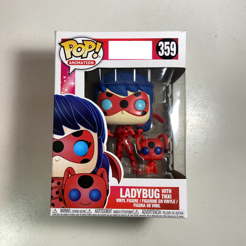 Ladybug with Tikki Funko Pop 359 Vinyl Figure (15.9 × 11.4 × 8.9)