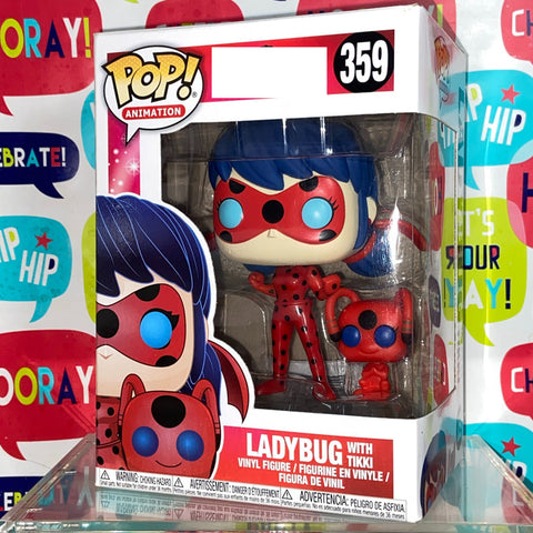 Ladybug with Tikki Funko Pop 359 Vinyl Figure (15.9 × 11.4 × 8.9)