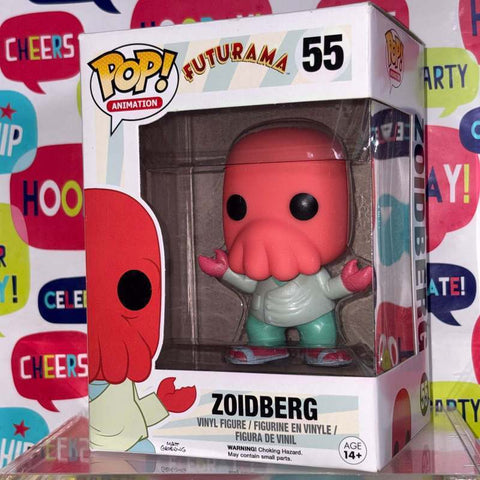 BOX FLAWS VIEW PHOTOS RED Zoidberg - Futurama Funko Pop 55 Vinyl Figure