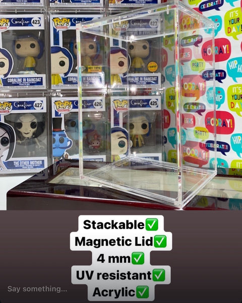 Magnetic Acrylic Funko Pop Protector UV Resistant