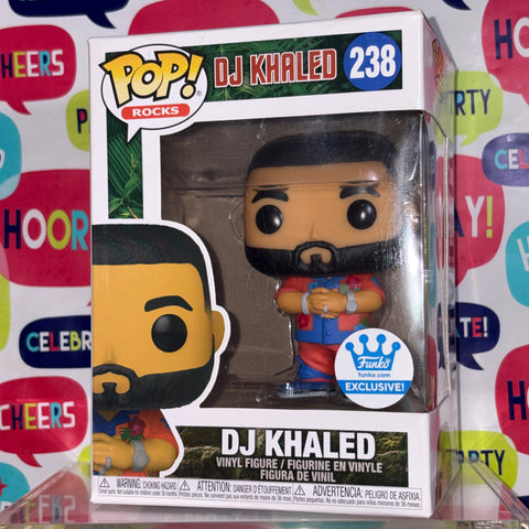 DJ Khaled - Funko Pop Rocks 238 Vinyl Figure (11.4 Cm L × 8.9 Cm W × 15.9 Cm H)