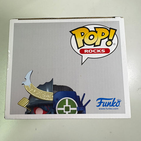 BOX FLAWS VIEW PHOTOS Future Past Eddie - IRON MAIDEN Funko Pop Rocks 440 Vinyl Figure 6 Inch