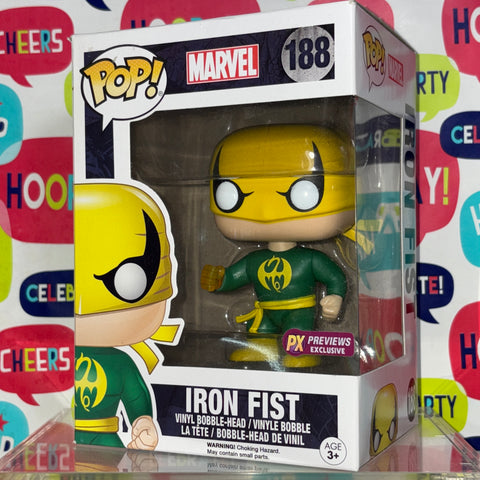 Iron Fist Marvel Funko Pop 188 PX Previews Exclusive