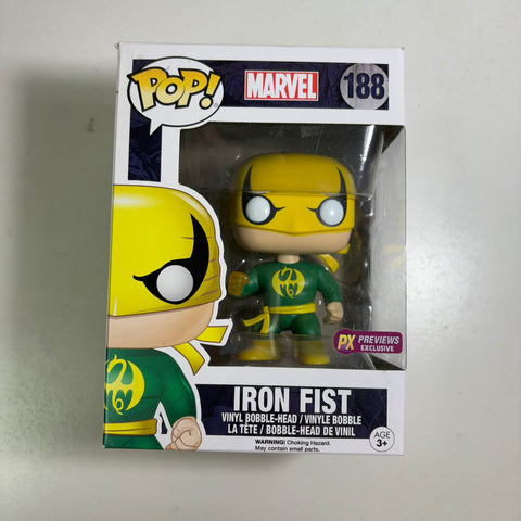 Iron Fist Marvel Funko Pop 188 PX Previews Exclusive