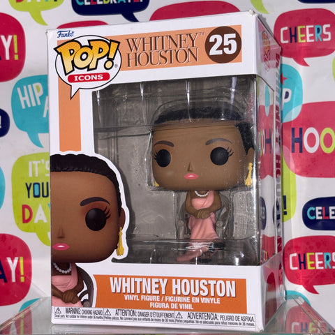 BOX FLAWS VIEW PHOTOS Whitney Houston - Funko Pop 25 Rocks Vinyl Figure (11.4 Cm L × 8.9 Cm W × 15.9 Cm H)