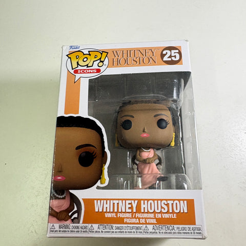 BOX FLAWS VIEW PHOTOS Whitney Houston - Funko Pop 25 Rocks Vinyl Figure (11.4 Cm L × 8.9 Cm W × 15.9 Cm H)