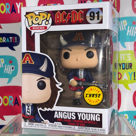 Angus Young (CHASE) - ACDC Funko Pop Rocks 91 Vinyl Figure