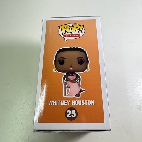 BOX FLAWS VIEW PHOTOS Whitney Houston - Funko Pop 25 Rocks Vinyl Figure (11.4 Cm L × 8.9 Cm W × 15.9 Cm H)