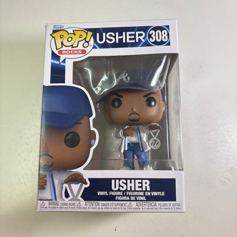 Usher - Funko Pop 308 Rocks Vinyl Figure (11.4 Cm L × 8.9 Cm W × 15.9 Cm H)
