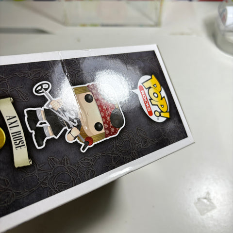SEVERE BOX DAMAGE VIEW PHOTOS Axl Rose - Guns N Roses Funko Pop Rocks 50 Vinyl Figure