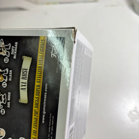 SEVERE BOX DAMAGE VIEW PHOTOS Axl Rose - Guns N Roses Funko Pop Rocks 50 Vinyl Figure