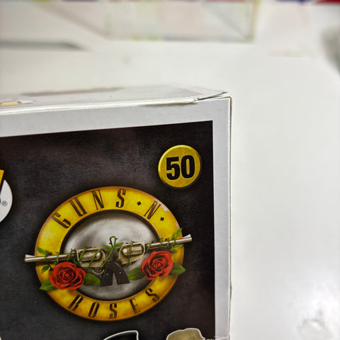 SEVERE BOX DAMAGE VIEW PHOTOS Axl Rose - Guns N Roses Funko Pop Rocks 50 Vinyl Figure