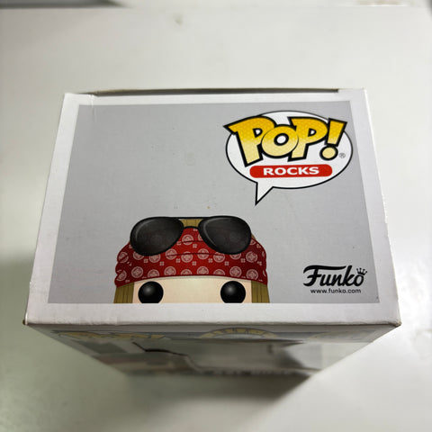 SEVERE BOX DAMAGE VIEW PHOTOS Axl Rose - Guns N Roses Funko Pop Rocks 50 Vinyl Figure