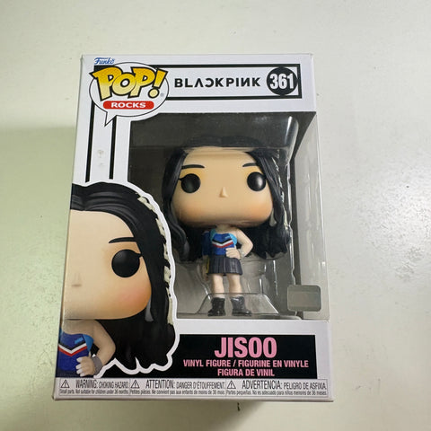 BOX FLAWS VIEW PHOTOS Jisoo - Blackpink Funko Pop 361 Rocks Vinyl Figure (11.4 Cm L × 8.9 Cm W × 15.9 Cm H)