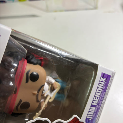 BOX FLAWs VIEW PHOTOS Jimi Hendrix Funko Pop Rocks 54 Vinyl Figure