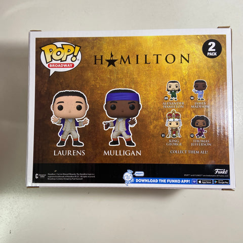 Hamilton - Laurens & Mulligan Funko Pop 2 Pack Specialty Series