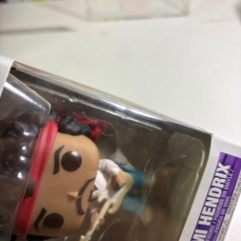 BOX FLAWs VIEW PHOTOS Jimi Hendrix Funko Pop Rocks 54 Vinyl Figure