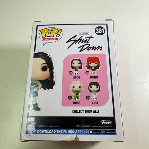 BOX FLAWS VIEW PHOTOS Jisoo - Blackpink Funko Pop 361 Rocks Vinyl Figure (11.4 Cm L × 8.9 Cm W × 15.9 Cm H)