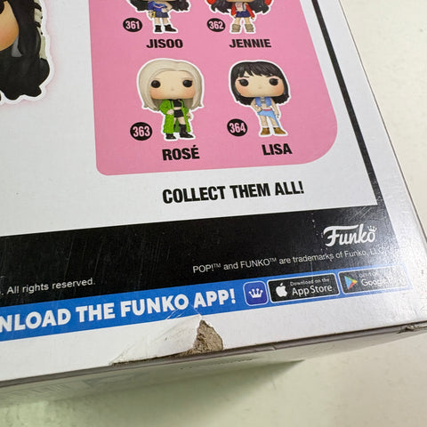 BOX FLAWS VIEW PHOTOS Jisoo - Blackpink Funko Pop 361 Rocks Vinyl Figure (11.4 Cm L × 8.9 Cm W × 15.9 Cm H)
