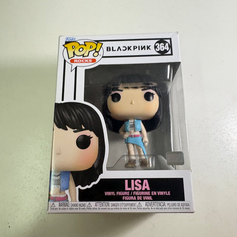 BOX FLAWS VIEW PHOTOS Lisa - Blackpink Funko Pop 364 Rocks Vinyl Figure (11.4 Cm L × 8.9 Cm W × 15.9 Cm H)