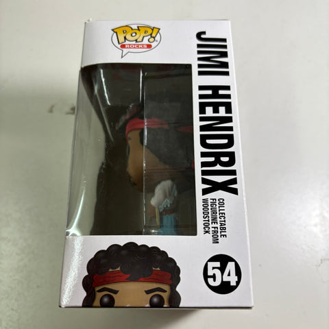 BOX FLAWs VIEW PHOTOS Jimi Hendrix Funko Pop Rocks 54 Vinyl Figure