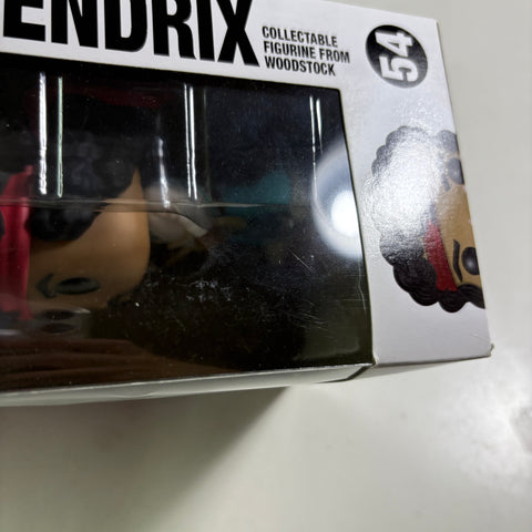 BOX FLAWs VIEW PHOTOS Jimi Hendrix Funko Pop Rocks 54 Vinyl Figure