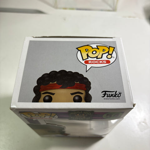 BOX FLAWs VIEW PHOTOS Jimi Hendrix Funko Pop Rocks 54 Vinyl Figure