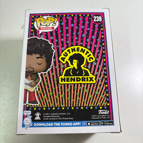 Jimi Hendrix Funko Pop Rocks 239 Vinyl Figure Funko Shop Exclusive