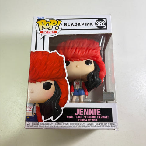 BOX FLAWS VIEW PHOTOS Jennie - Blackpink Funko Pop 362 Rocks Vinyl Figure (11.4 Cm L × 8.9 Cm W × 15.9 Cm H)