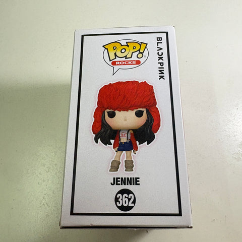 BOX FLAWS VIEW PHOTOS Jennie - Blackpink Funko Pop 362 Rocks Vinyl Figure (11.4 Cm L × 8.9 Cm W × 15.9 Cm H)