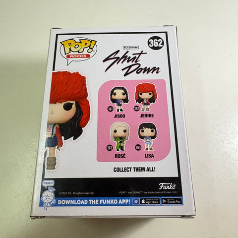 BOX FLAWS VIEW PHOTOS Jennie - Blackpink Funko Pop 362 Rocks Vinyl Figure (11.4 Cm L × 8.9 Cm W × 15.9 Cm H)