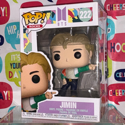 BOX FLAWS VIEW PHOTOS Jimin - BTS Funko Pop 222 Rocks Vinyl Figure (11.4 Cm L × 8.9 Cm W × 15.9 Cm H)