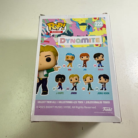BOX FLAWS VIEW PHOTOS Jimin - BTS Funko Pop 222 Rocks Vinyl Figure (11.4 Cm L × 8.9 Cm W × 15.9 Cm H)
