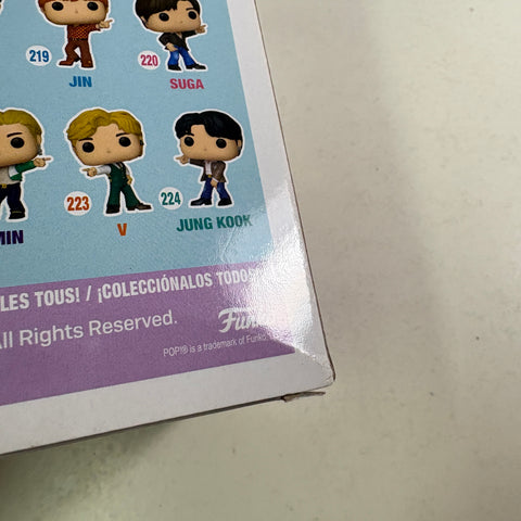 BOX FLAWS VIEW PHOTOS Jimin - BTS Funko Pop 222 Rocks Vinyl Figure (11.4 Cm L × 8.9 Cm W × 15.9 Cm H)