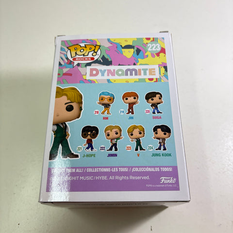 BOX FLAWS VIEW PHOTOS V - BTS Funko Pop 223 Rocks Vinyl Figure (11.4 Cm L × 8.9 Cm W × 15.9 Cm H)