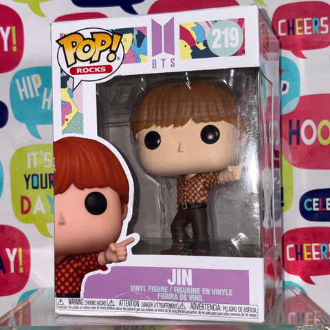 BOX FLAWS VIEW PHOTOS Jin - BTS Funko Pop 219 Rocks Vinyl Figure (11.4 Cm L × 8.9 Cm W × 15.9 Cm H)