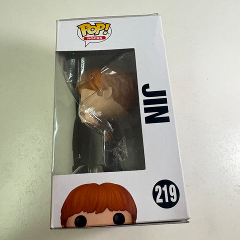BOX FLAWS VIEW PHOTOS Jin - BTS Funko Pop 219 Rocks Vinyl Figure (11.4 Cm L × 8.9 Cm W × 15.9 Cm H)