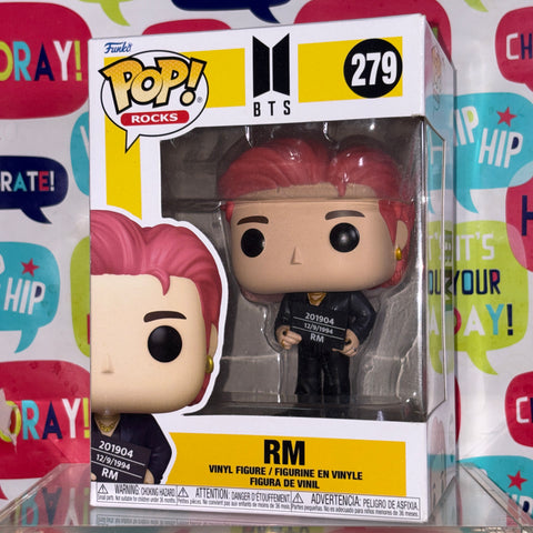 RM - BTS Funko Pop 279 Rocks Vinyl Figure (11.4 Cm L × 8.9 Cm W × 15.9 Cm H)