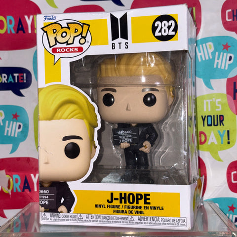 BOX FLAWS VIEW PHOTOS J-HOPE - BTS Funko Pop 282 Rocks Vinyl Figure (11.4 Cm L × 8.9 Cm W × 15.9 Cm H)