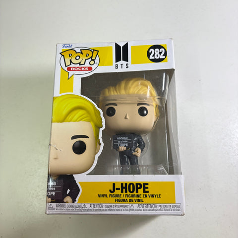 BOX FLAWS VIEW PHOTOS J-HOPE - BTS Funko Pop 282 Rocks Vinyl Figure (11.4 Cm L × 8.9 Cm W × 15.9 Cm H)
