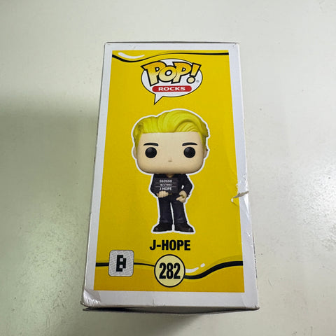 BOX FLAWS VIEW PHOTOS J-HOPE - BTS Funko Pop 282 Rocks Vinyl Figure (11.4 Cm L × 8.9 Cm W × 15.9 Cm H)