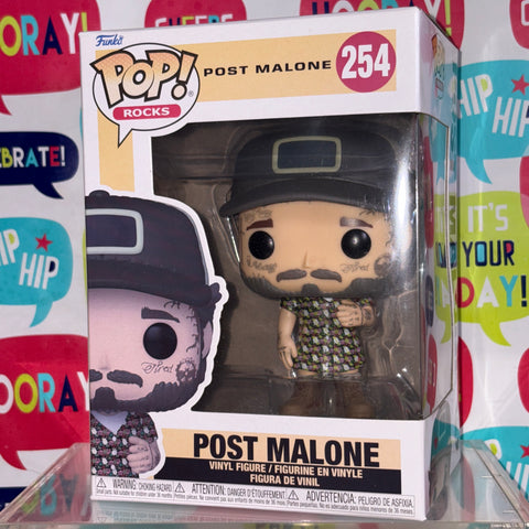 SUNFADED FRONT BOX POST MALONE - Funko Pop Rocks 254 Vinyl Figure