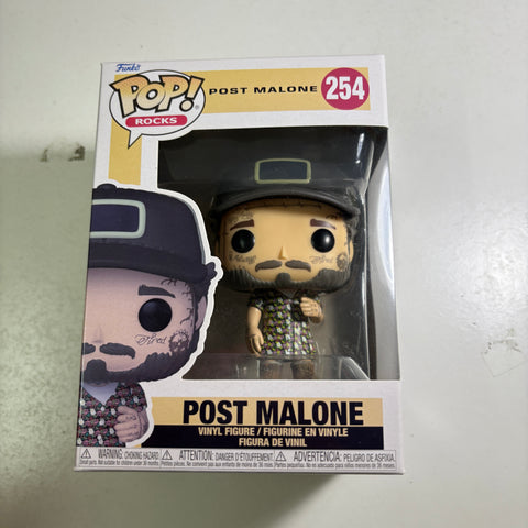 SUNFADED FRONT BOX POST MALONE - Funko Pop Rocks 254 Vinyl Figure