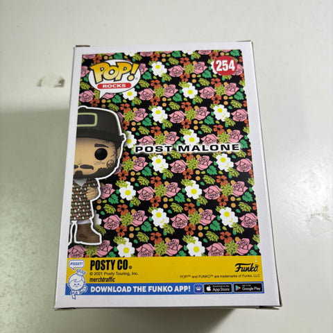 SUNFADED FRONT BOX POST MALONE - Funko Pop Rocks 254 Vinyl Figure