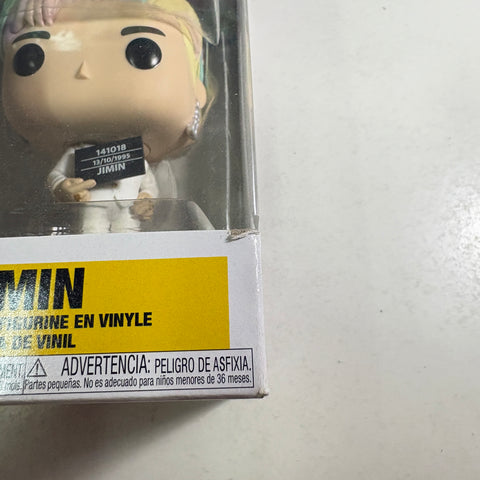 BOX FLAWS VIEW PHOTOS Jimin - BTS Funko Pop 283 Rocks Vinyl Figure (11.4 Cm L × 8.9 Cm W × 15.9 Cm H)