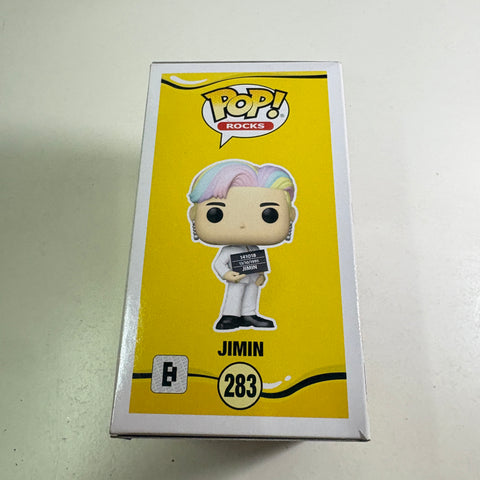 BOX FLAWS VIEW PHOTOS Jimin - BTS Funko Pop 283 Rocks Vinyl Figure (11.4 Cm L × 8.9 Cm W × 15.9 Cm H)