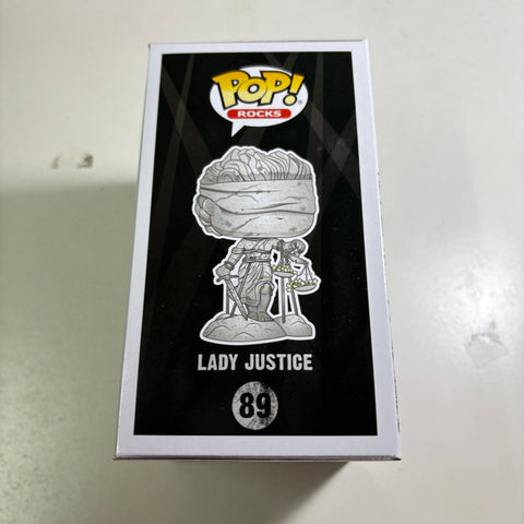 STICKER RESIDUE LADY JUSTICE - METALLICA Funko Pop Rocks 89 Vinyl Figure