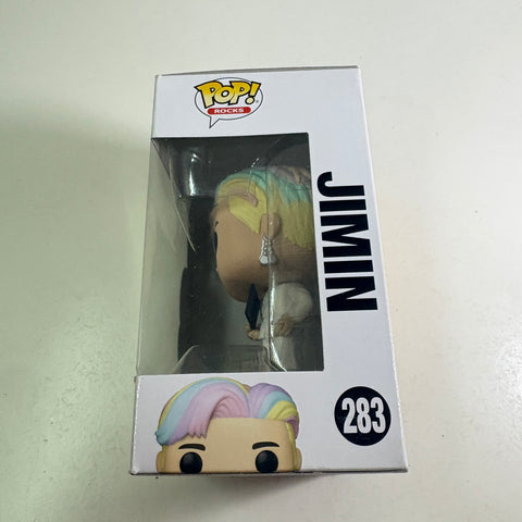 BOX FLAWS VIEW PHOTOS Jimin - BTS Funko Pop 283 Rocks Vinyl Figure (11.4 Cm L × 8.9 Cm W × 15.9 Cm H)