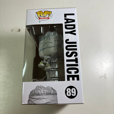 STICKER RESIDUE LADY JUSTICE - METALLICA Funko Pop Rocks 89 Vinyl Figure